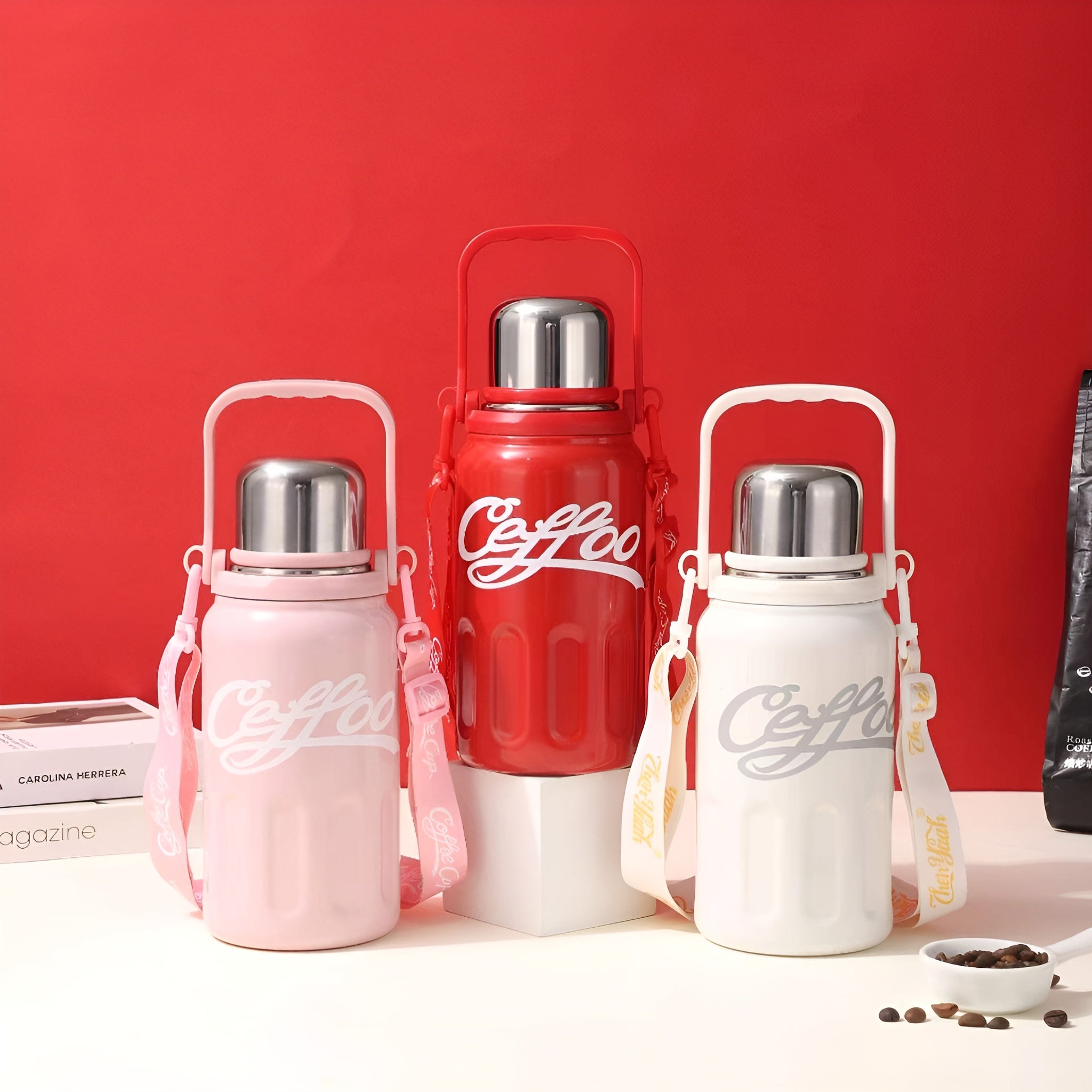 thermal bottle for trekking__White