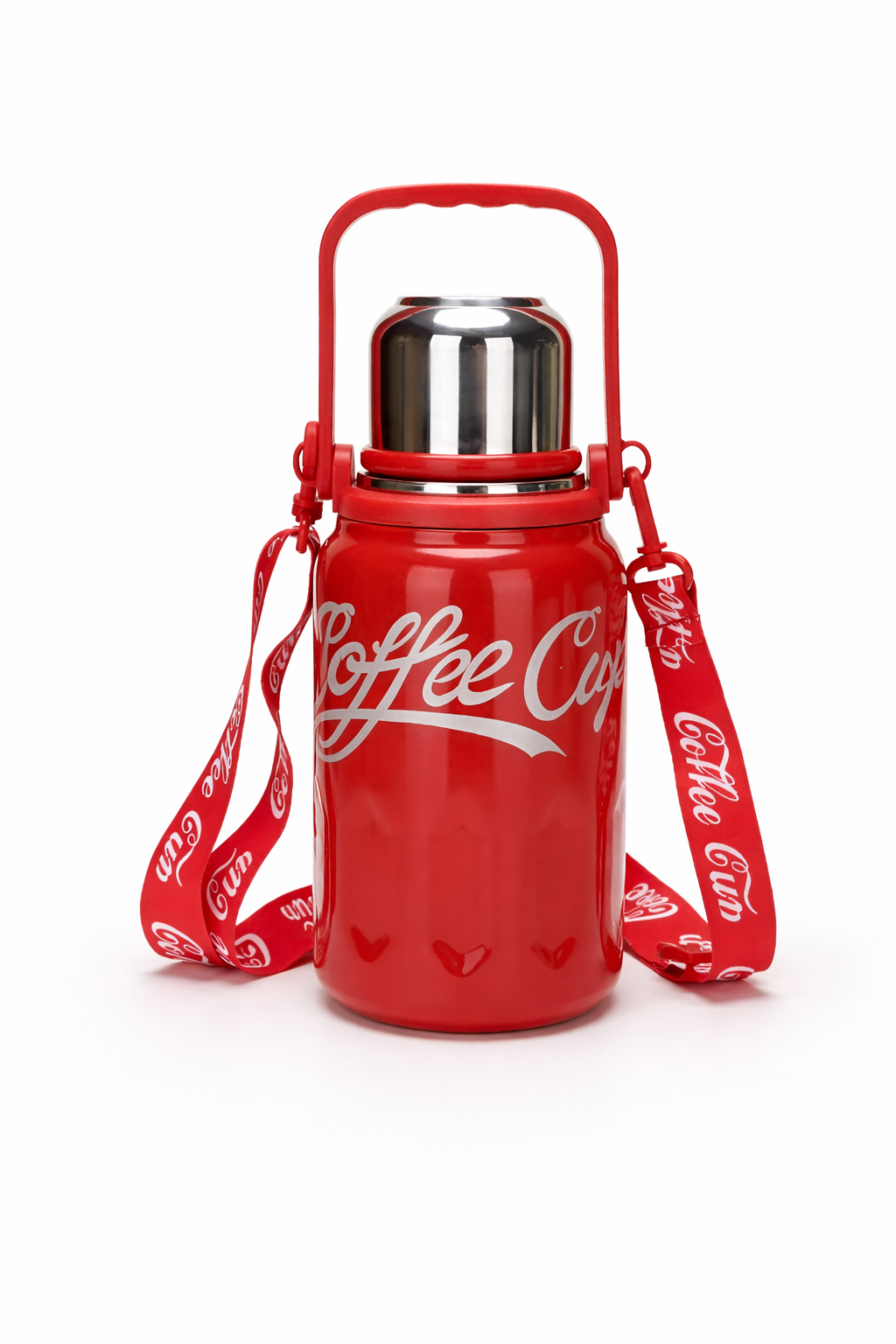 Aesthetic coffee bottle for girls__Red