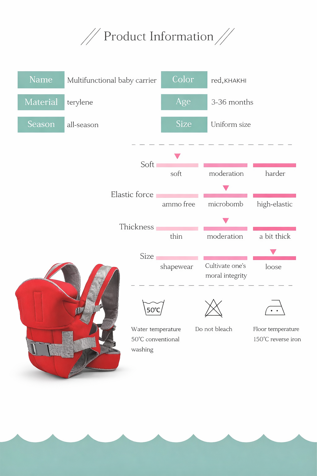 Baby Holder Carrier__red