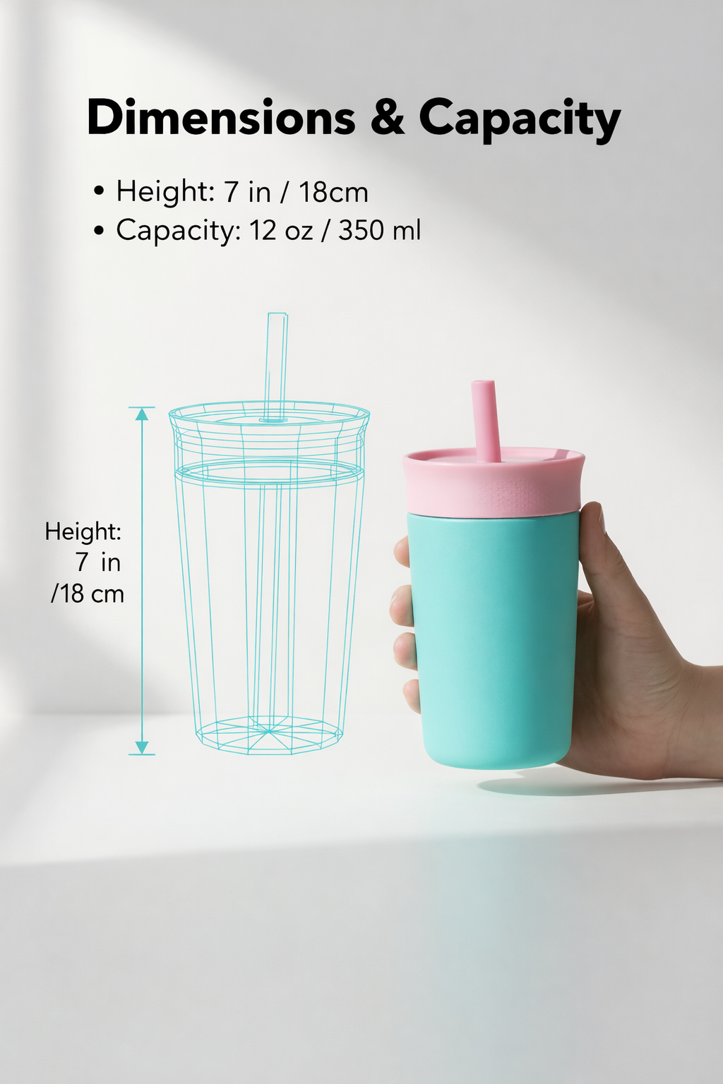 Black Mumma Bag with 350ml Kids Tumbler – Practical & Stylish Baby Care Combo