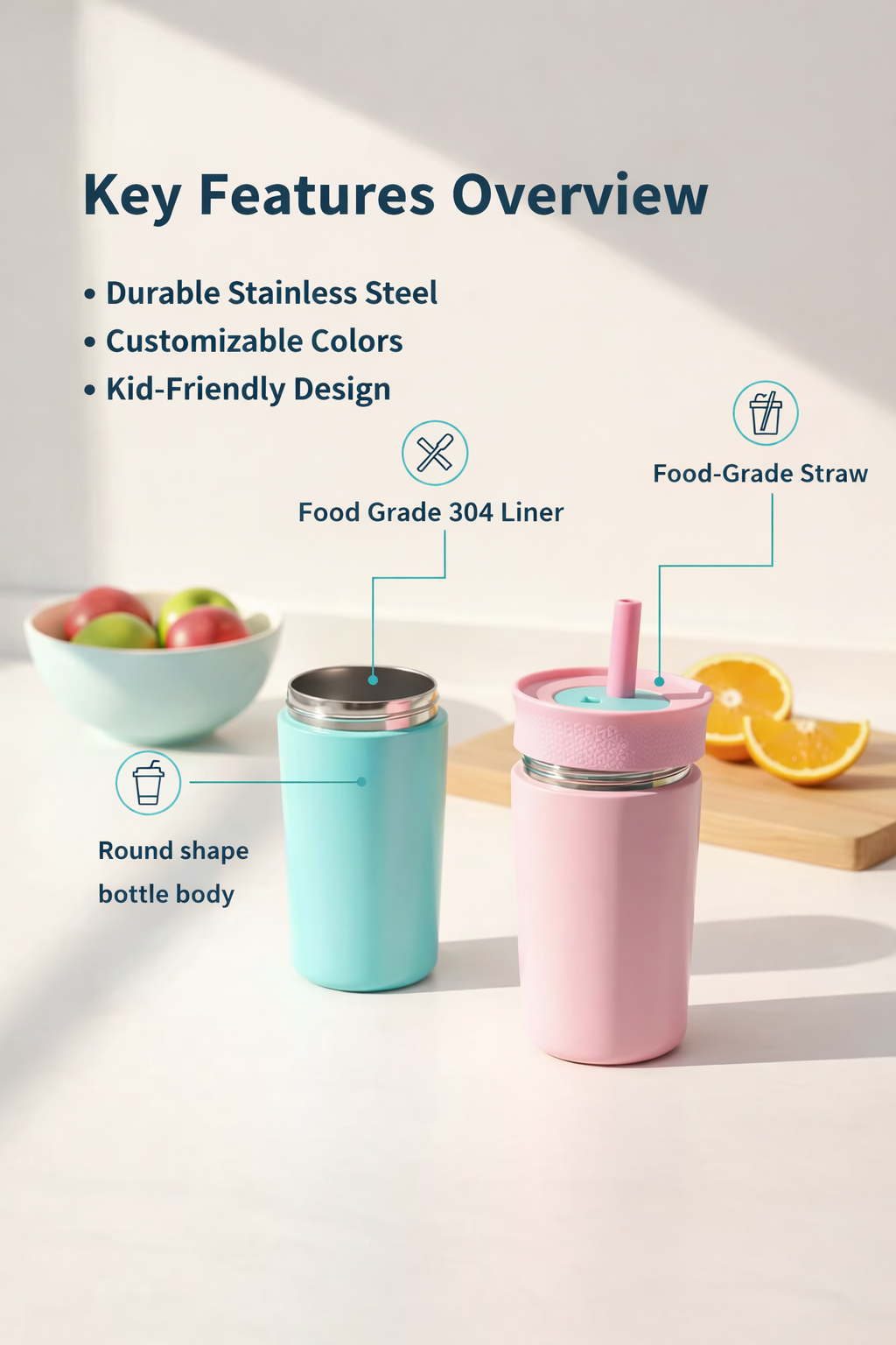 Black Mumma Bag with 350ml Kids Tumbler – Practical & Stylish Baby Care Combo