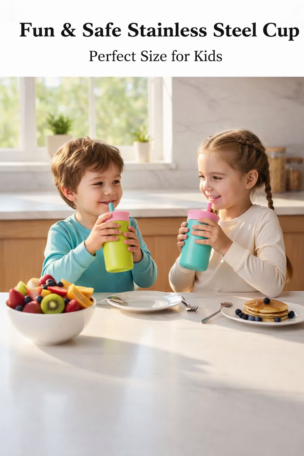 Premium Insulated Tumbler Combo Set – Blue & Green 350 ml | Leak-Proof | Reusable | Hot & Cold Drink Cups(Set of 2)