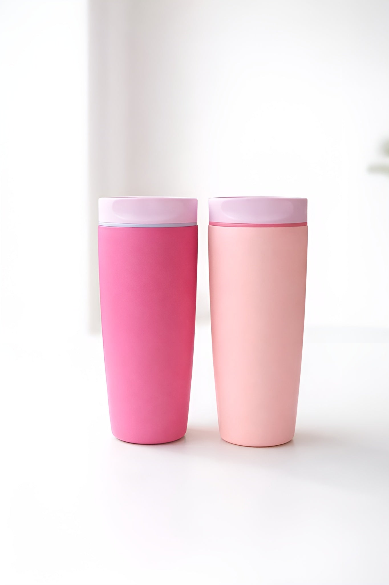 Premium Insulated Tumbler Combo Set – Pink & Baby Pink 600 ml | Leak-Proof | Reusable | Hot & Cold Drink Cups(Set of 2)