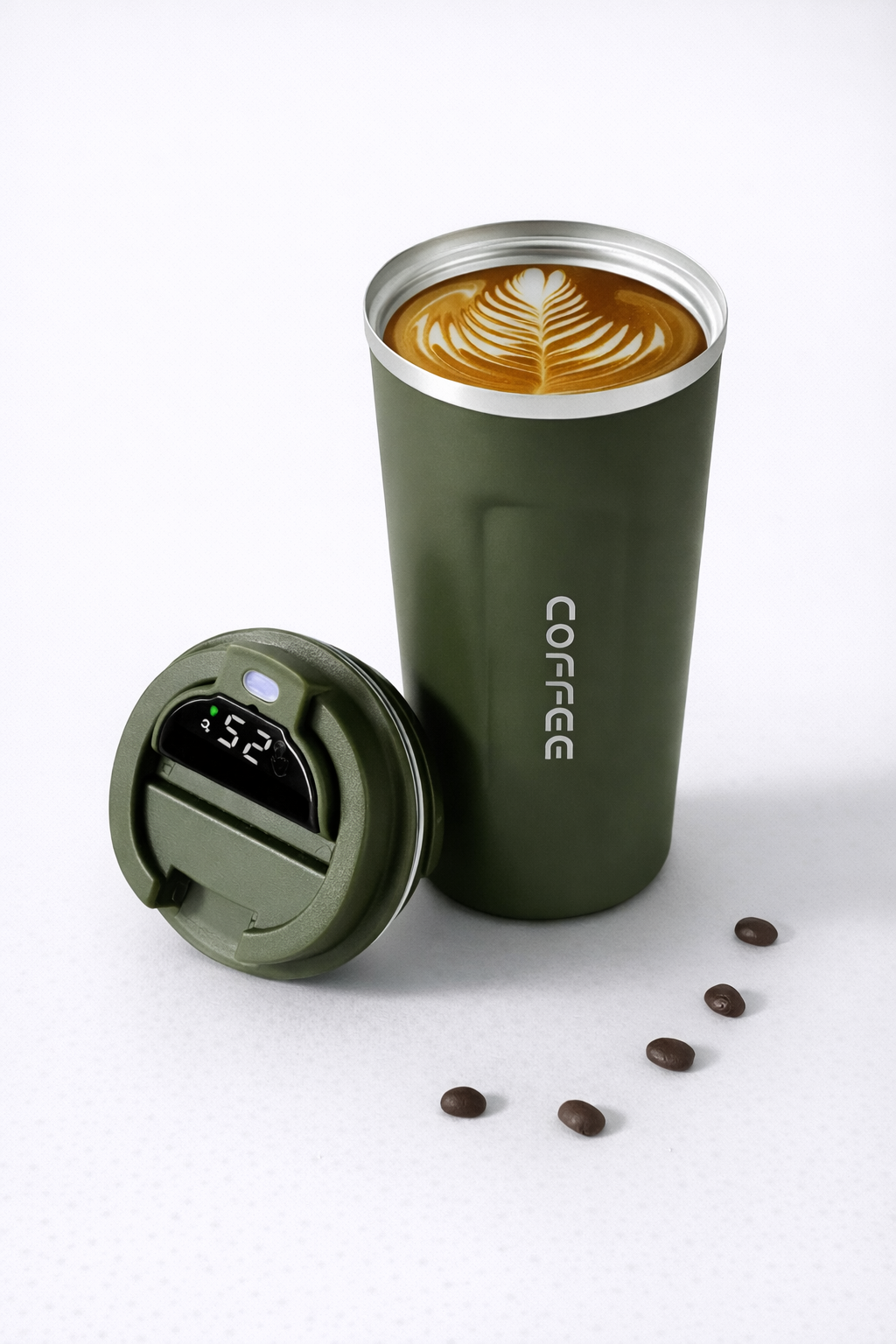 Premium Stainless Steel Coffee Mug Combo – 500 ML (Green | Pack of 2)