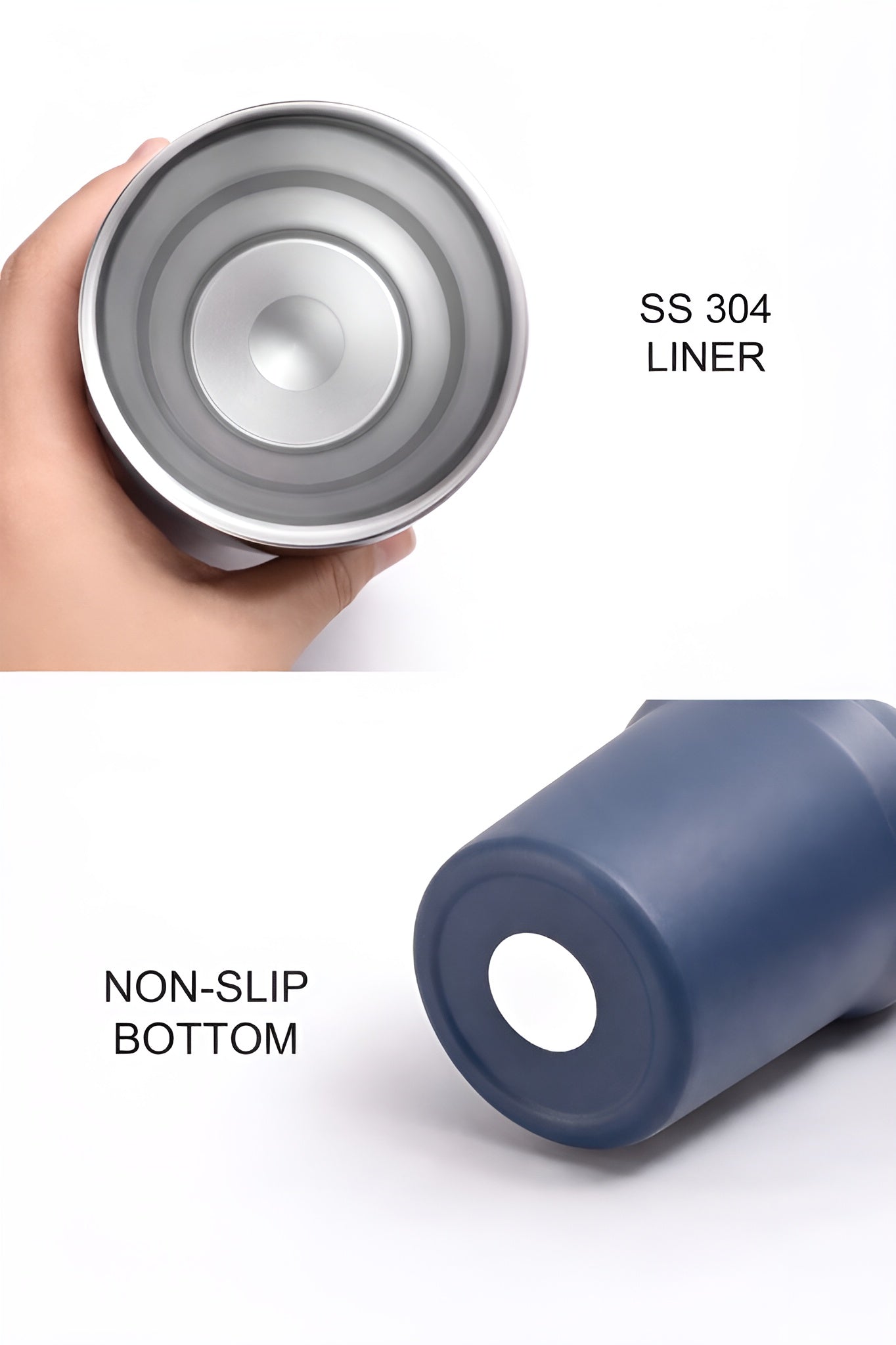 Premium Insulated Tumbler & Bottle Combo – Gray 1200 ml + White 750 ml | Hot & Cold Travel Drinkware Set(Set of 2)