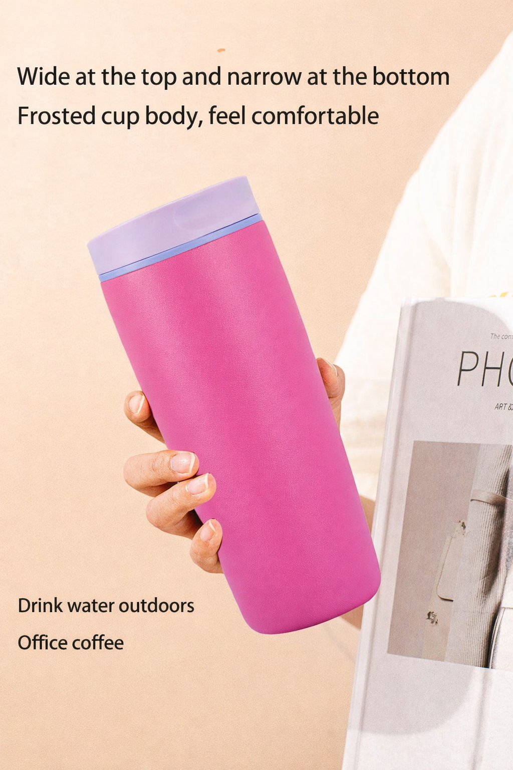 Premium Insulated Tumbler Combo Set – Pink & Baby Pink 600 ml | Leak-Proof | Reusable | Hot & Cold Drink Cups(Set of 2)