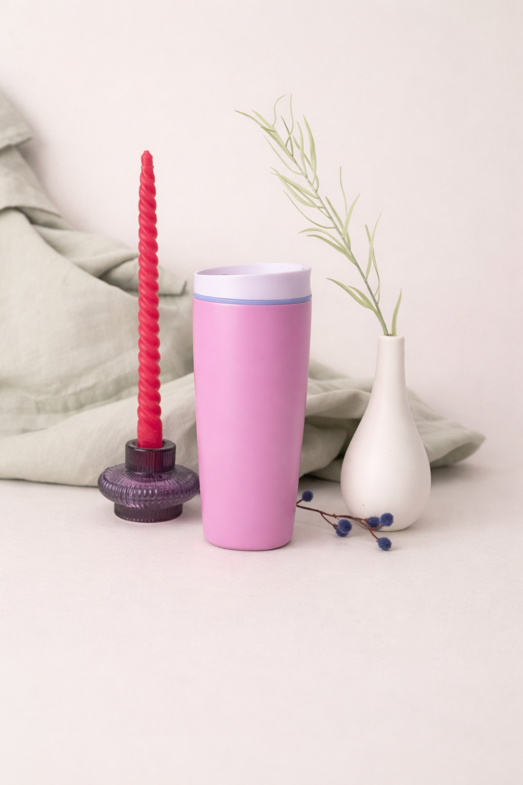 Premium Insulated Tumbler Combo Set – Pink & Baby Pink 600 ml | Leak-Proof | Reusable | Hot & Cold Drink Cups(Set of 2)