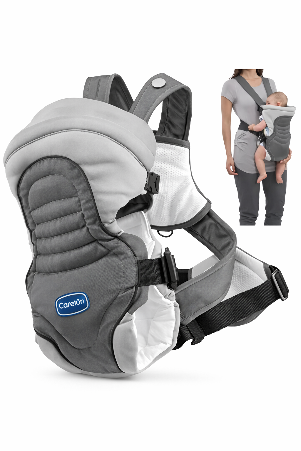 Comfortable Baby Carrier for Parents__gray