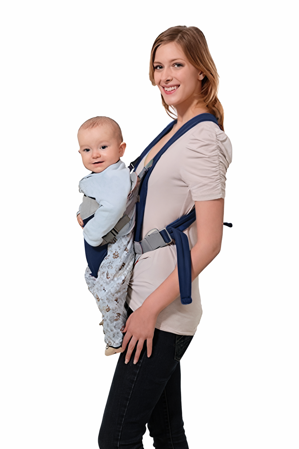 Comfortable baby front sling__blue