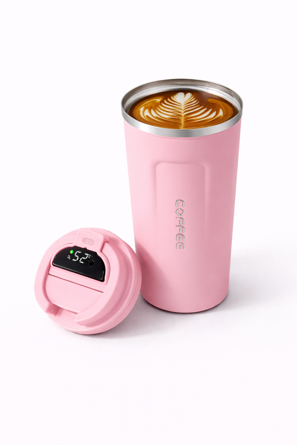 Digital temperature thermos__Pink