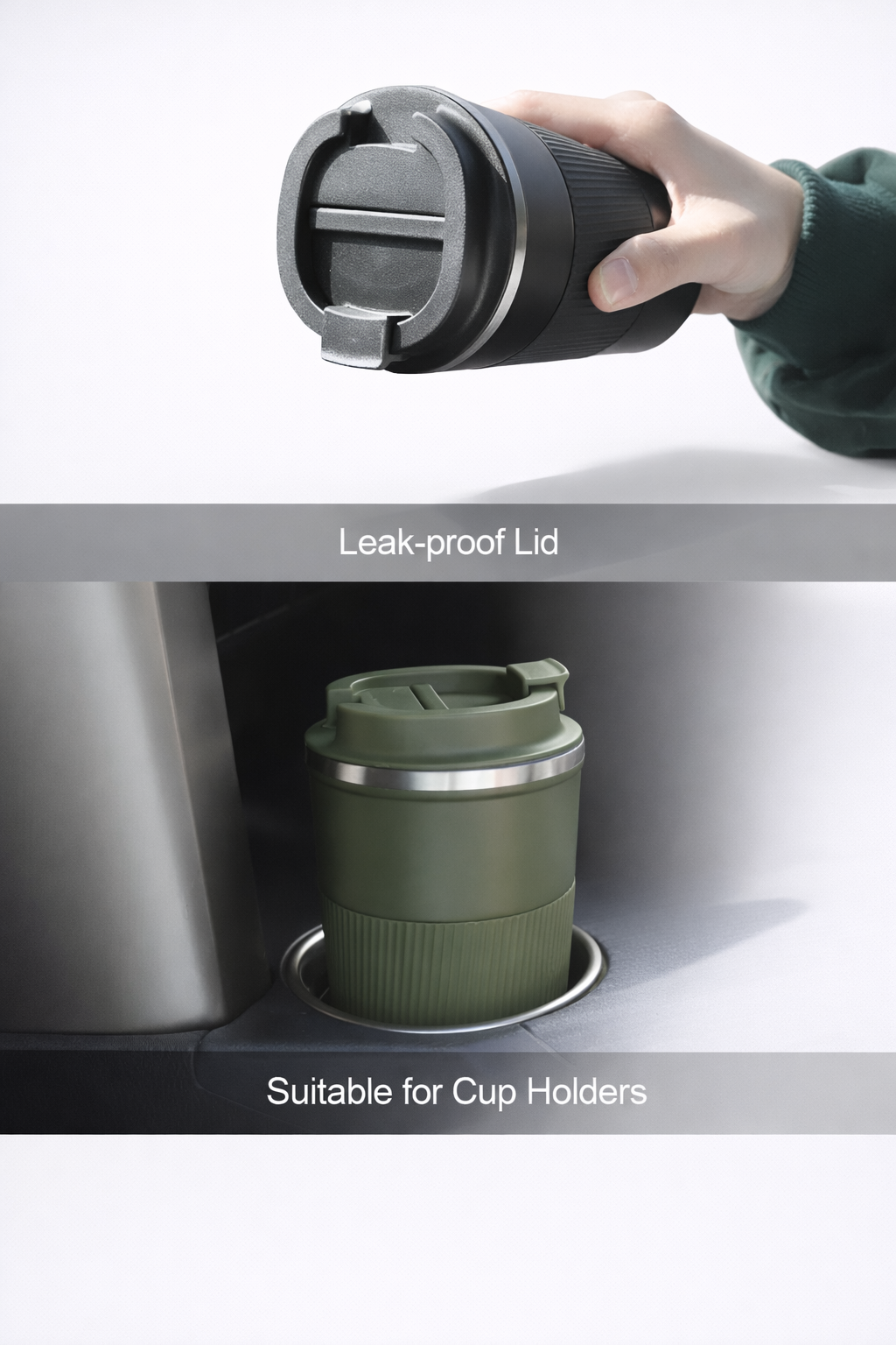 Double wall vacuum insulated coffee mug__Blue