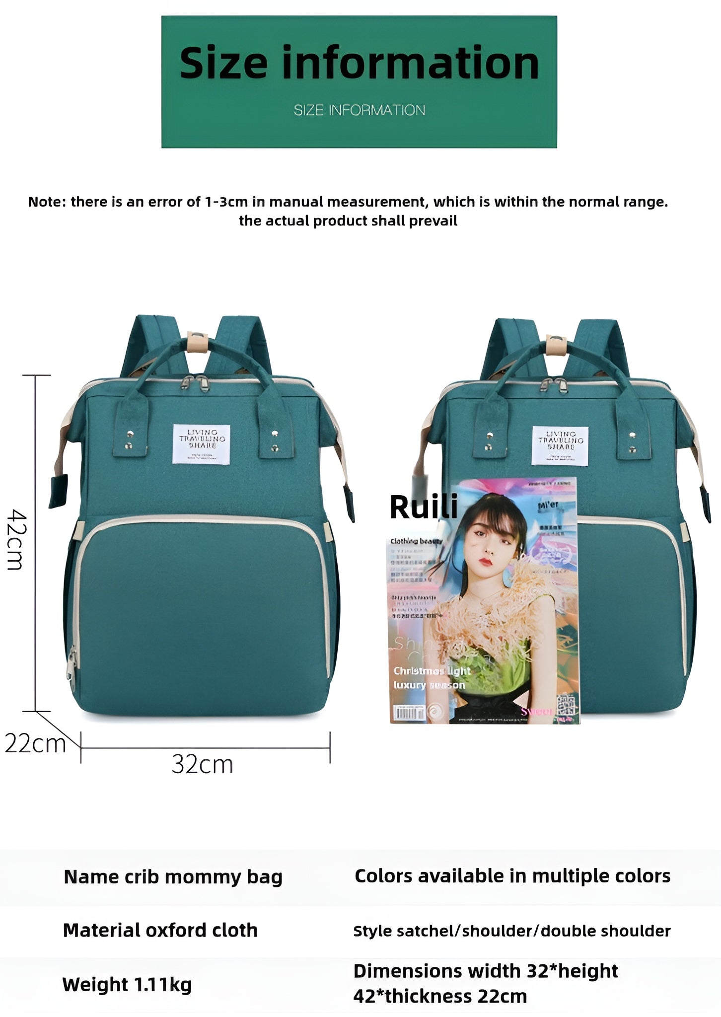 Multipurpose Insulated Backpack with Bottle (800 ml)– Stylish, Spacious & Travel Ready