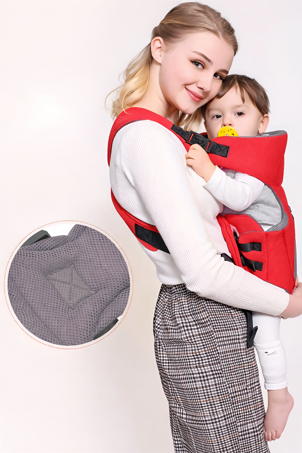 Infant Hip Seat Bag__red