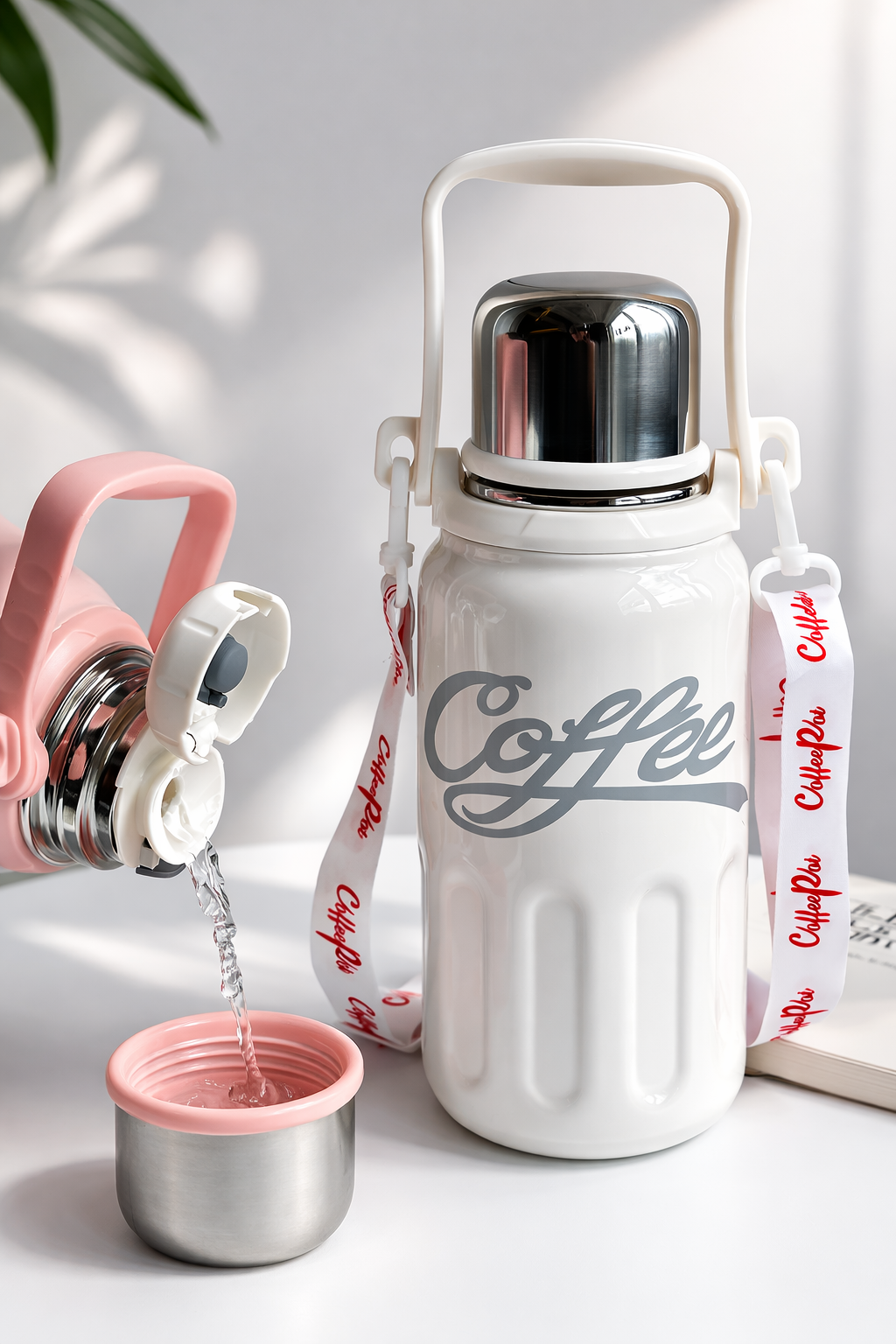 Insulated Coffee Flask__White