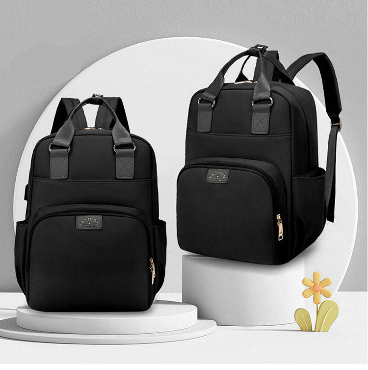Multi-function_mommy_bag_with_USB_charging_port_and_bottle_holders__Black