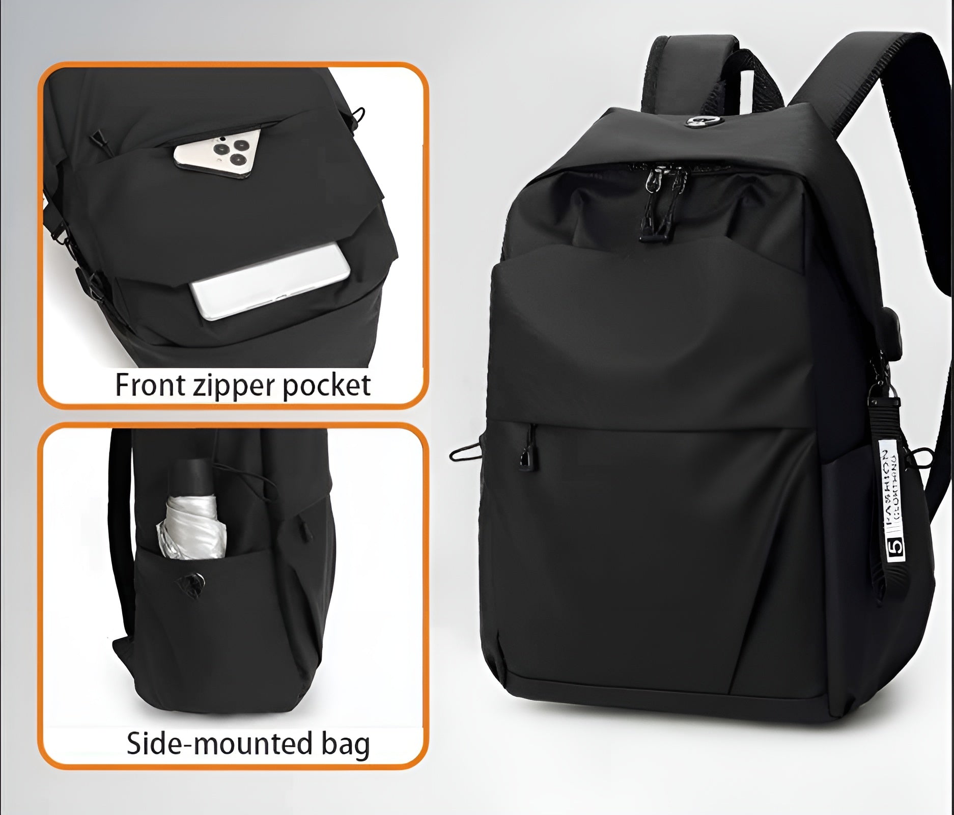 Multi-functional_diaper_backpack__Black