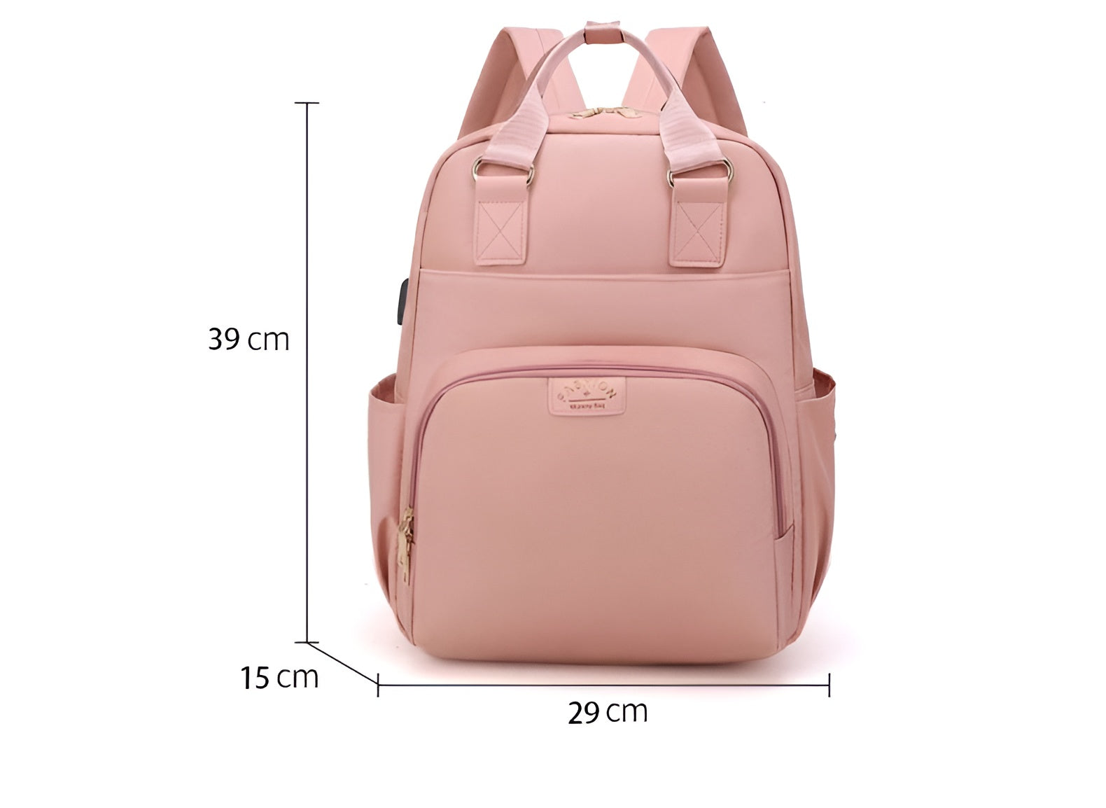 Portable_baby_diaper_organizer_backpack_with_trendy_design__Pink