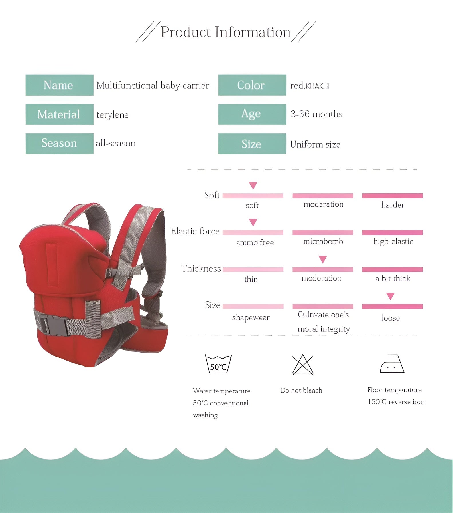 Safety_buckle_baby_carrier_for_newborn__Red