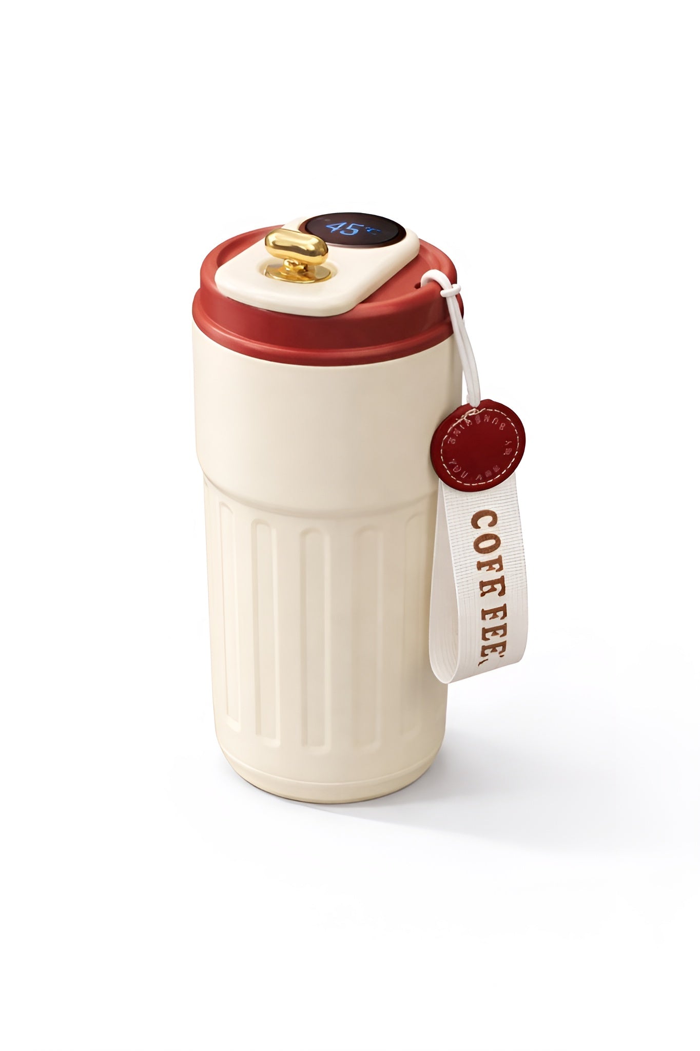 Smart temperature water bottle__Red