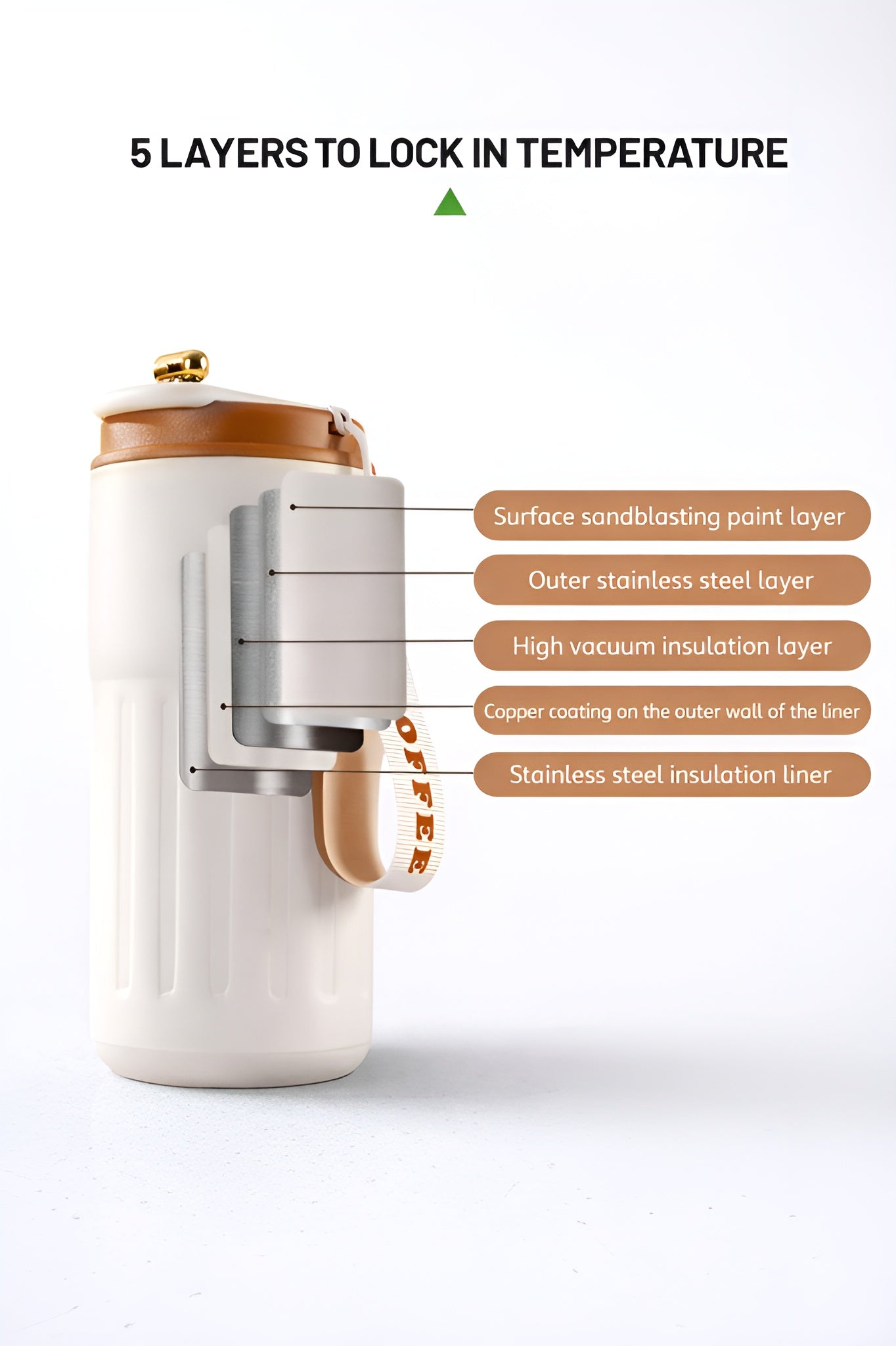 Smart water bottle for office use__Black