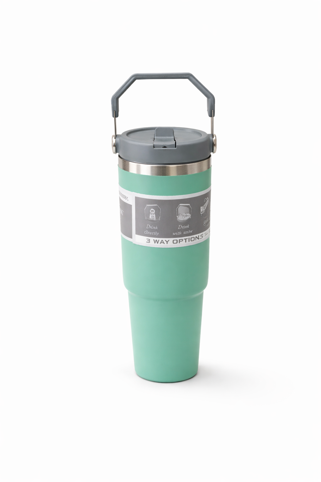 Spill resistant travel mug__Green