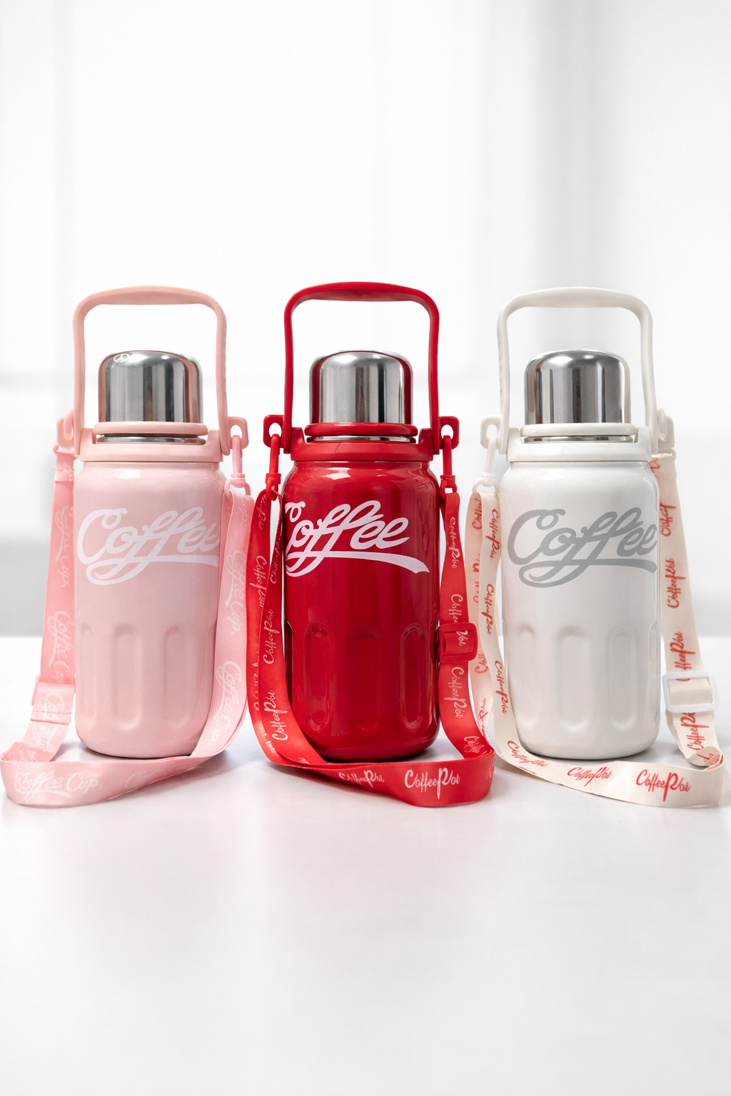 Stylish coffee flask for girls__Pink