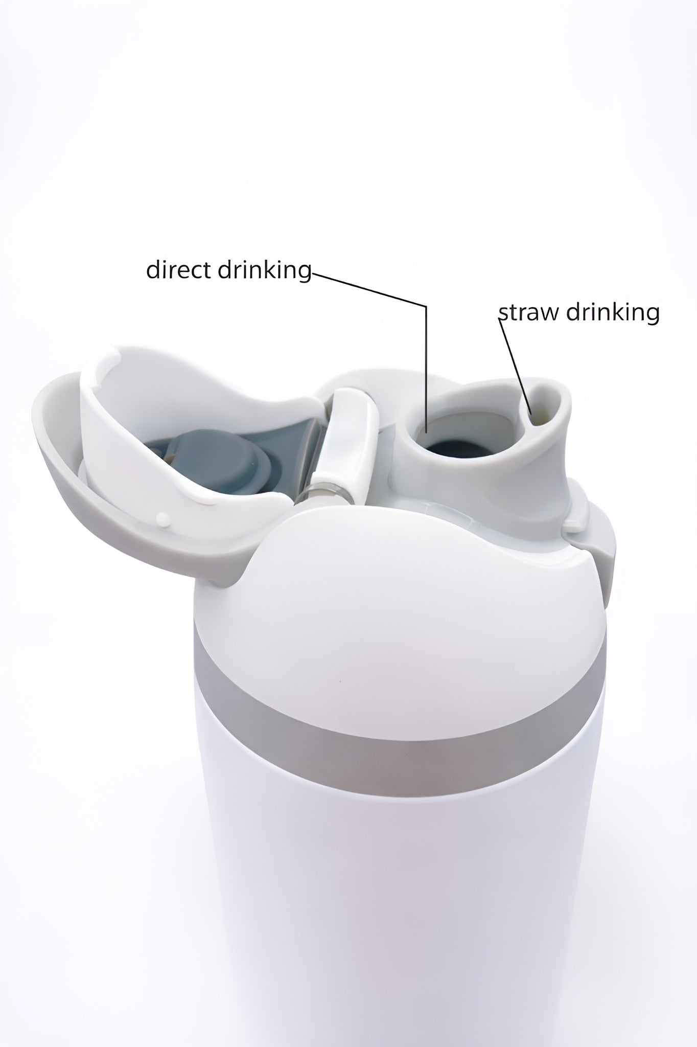 Sweat proof water bottle__White