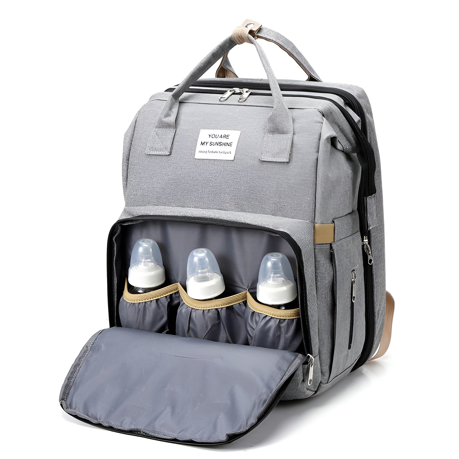 Travel-friendly_diaper_backpack_with_USB_charging_port__Gray