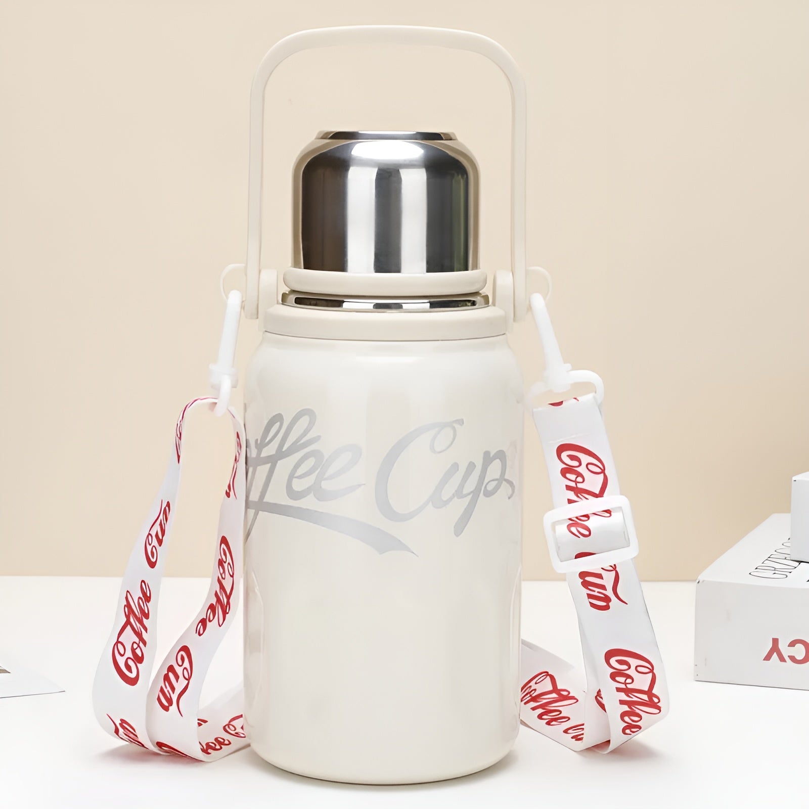 adventure thermos bottle__White