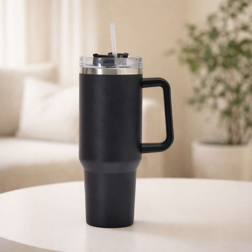 black insulated tumbler 1200ml
