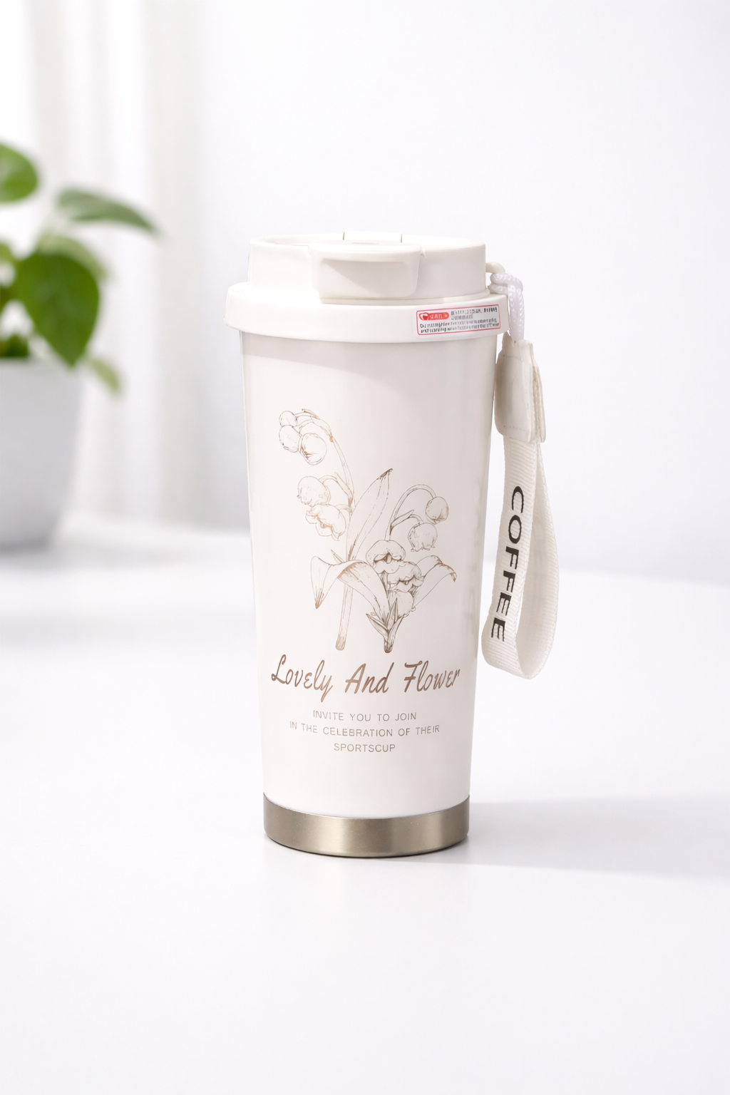 camping coffee cup__White