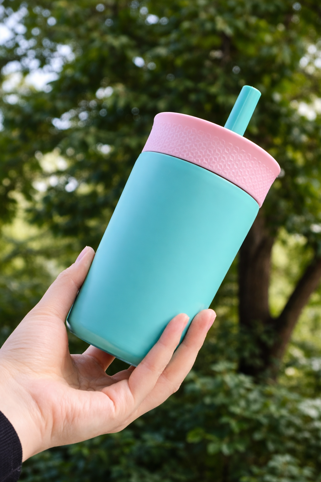 camping drink tumbler__Sky-blue