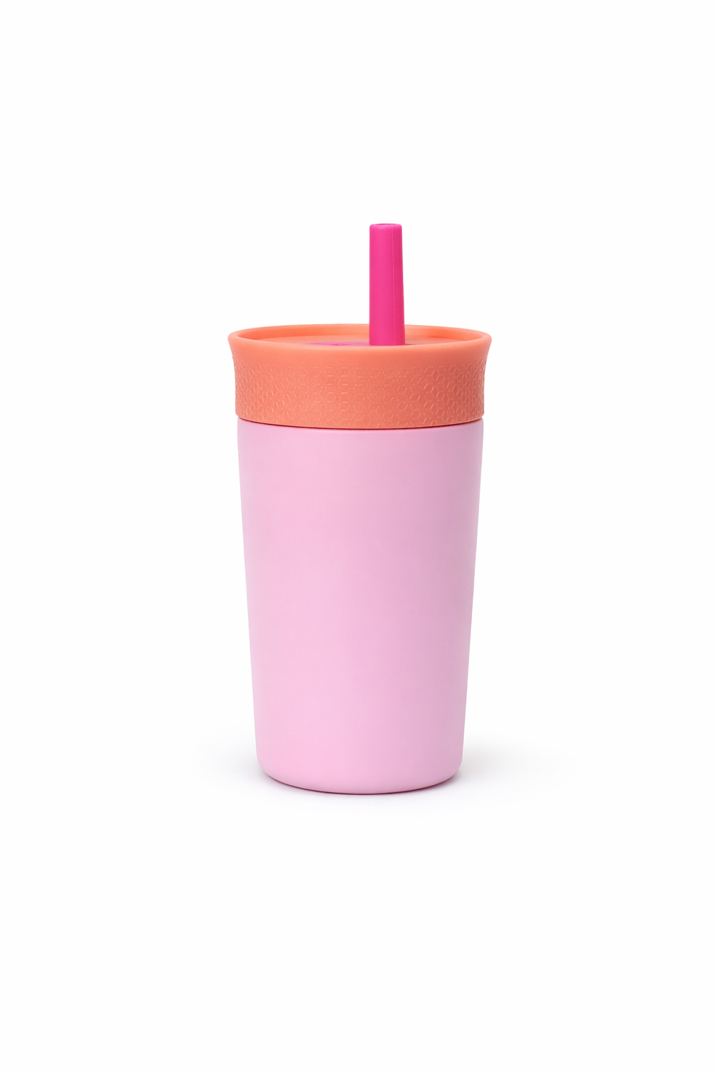 double wall insulated travel cup with straw__Pink
