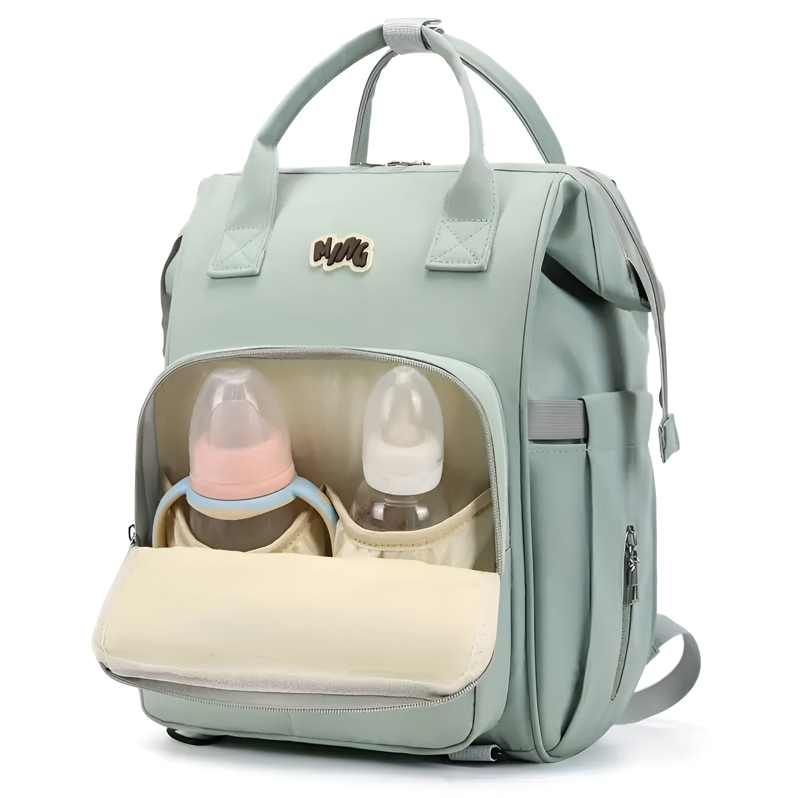 easy-to-clean_baby_diaper_organizer_bag__green