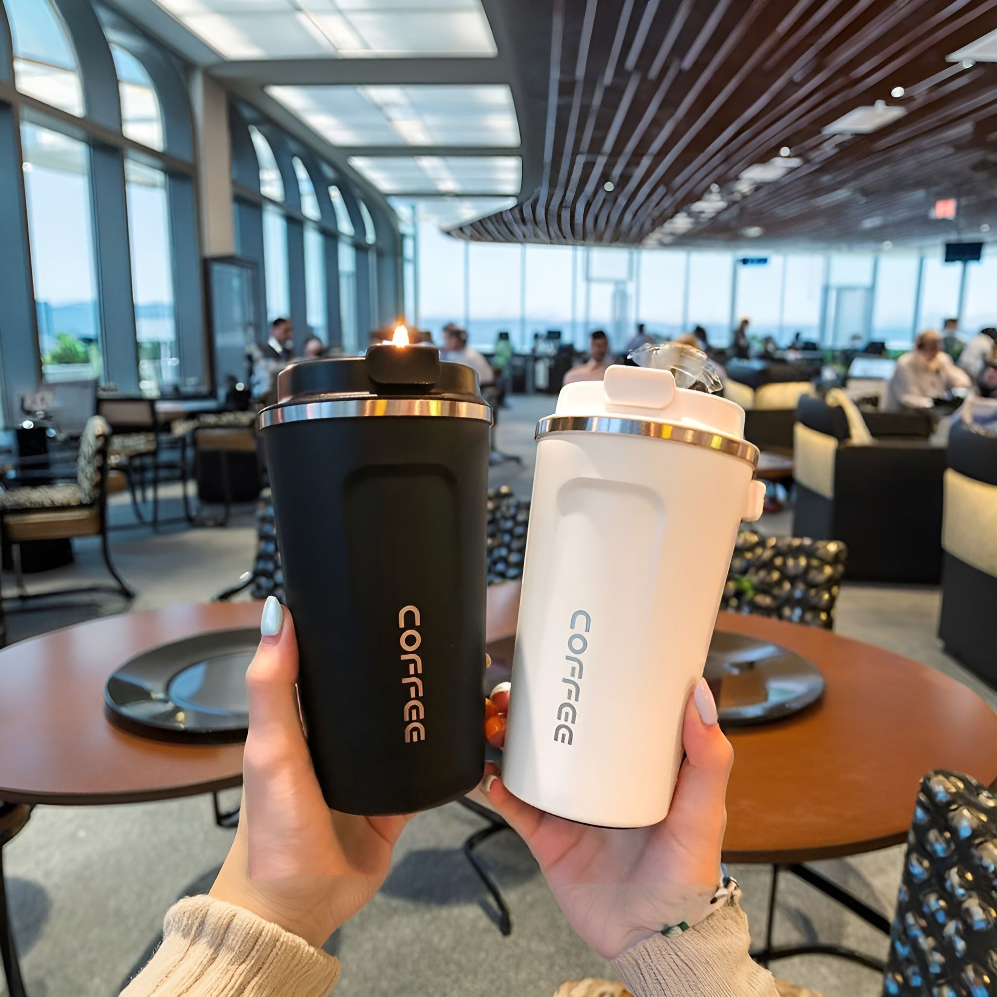 eco friendly coffee travel mug__Black