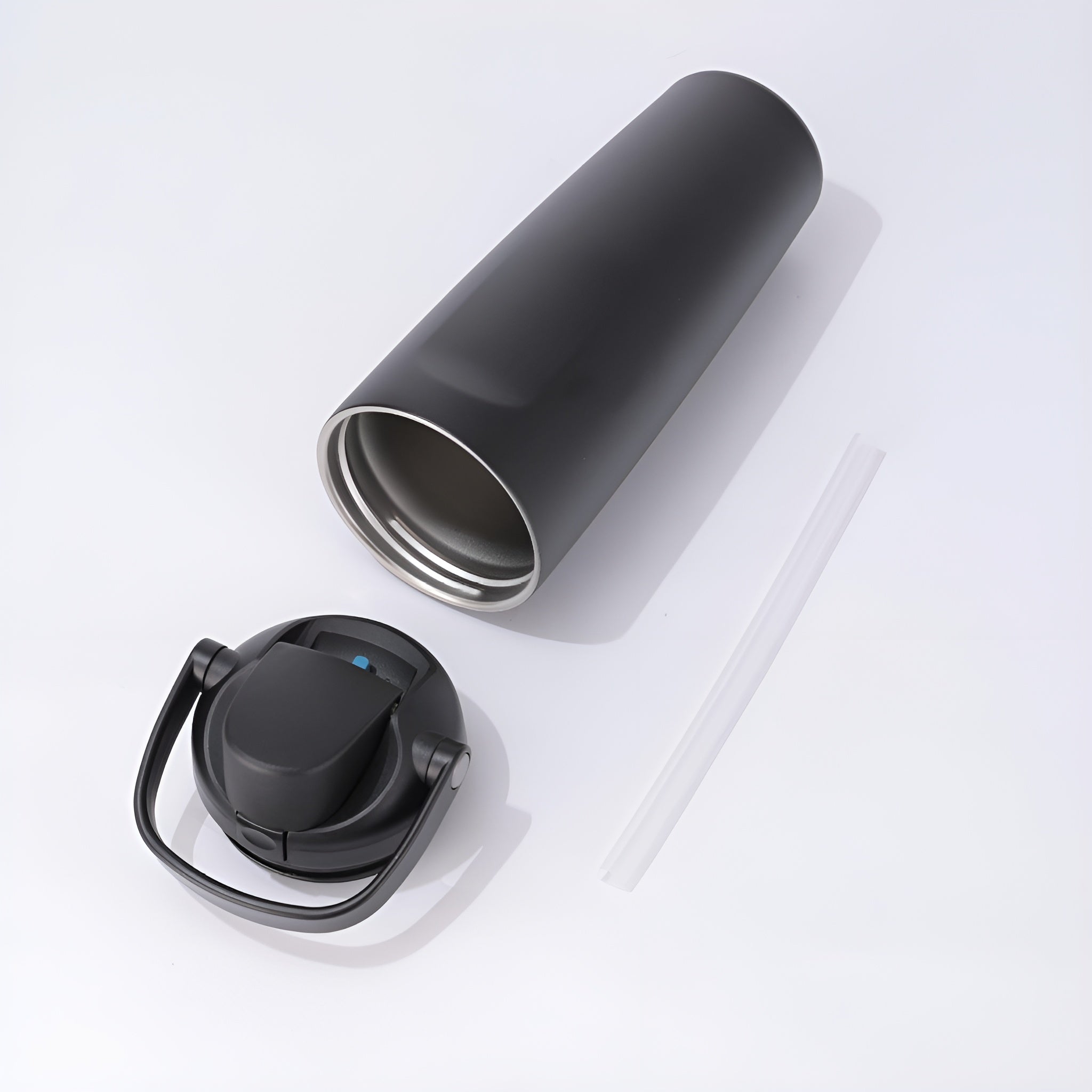 flip lid water bottle__Black
