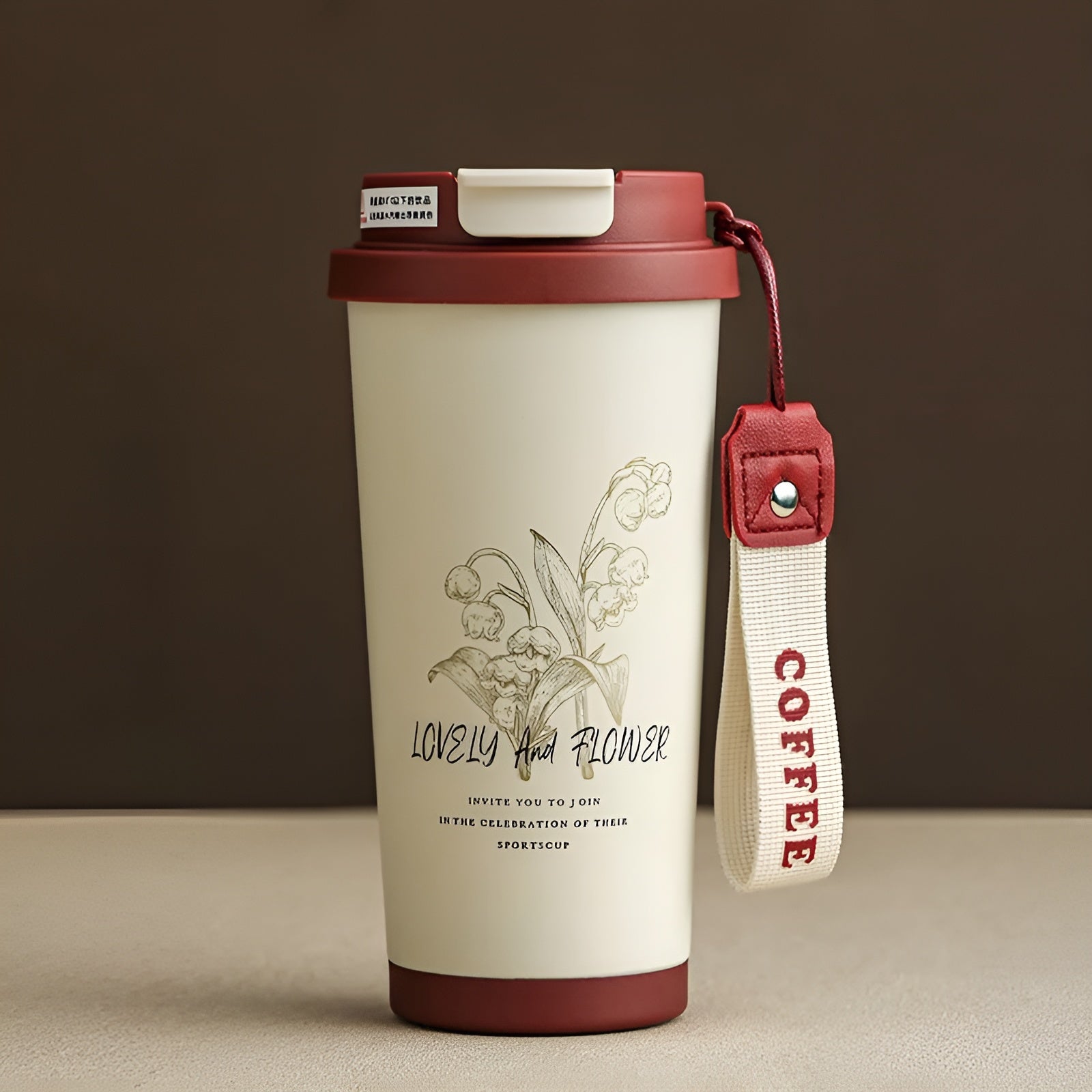 floral coffee mug 500 ml