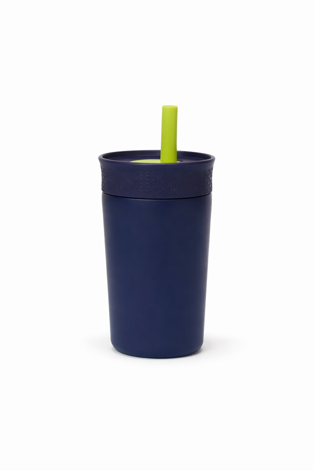 iced coffee tumbler with straw__Blue