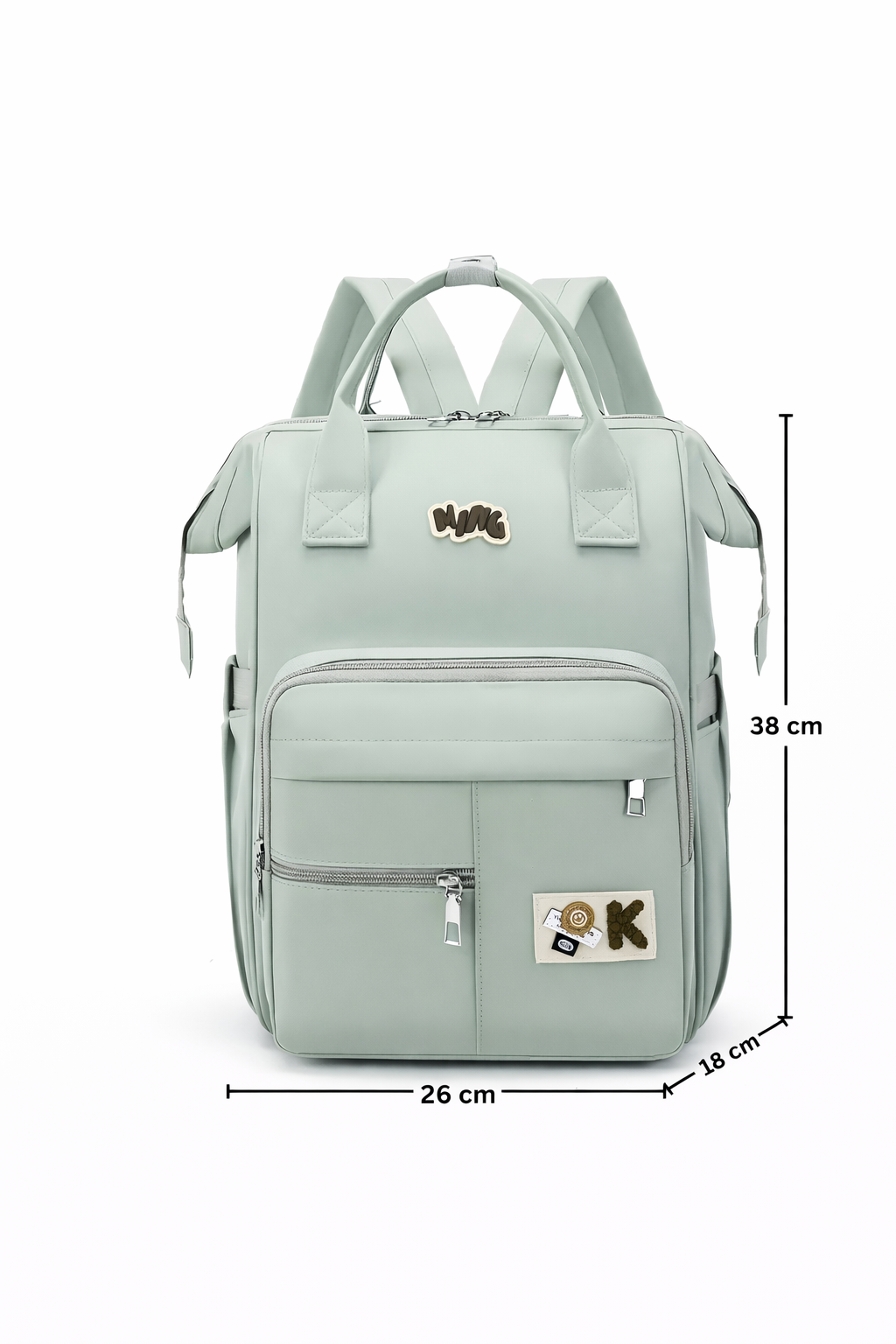 insulated bottle diaper bag__green