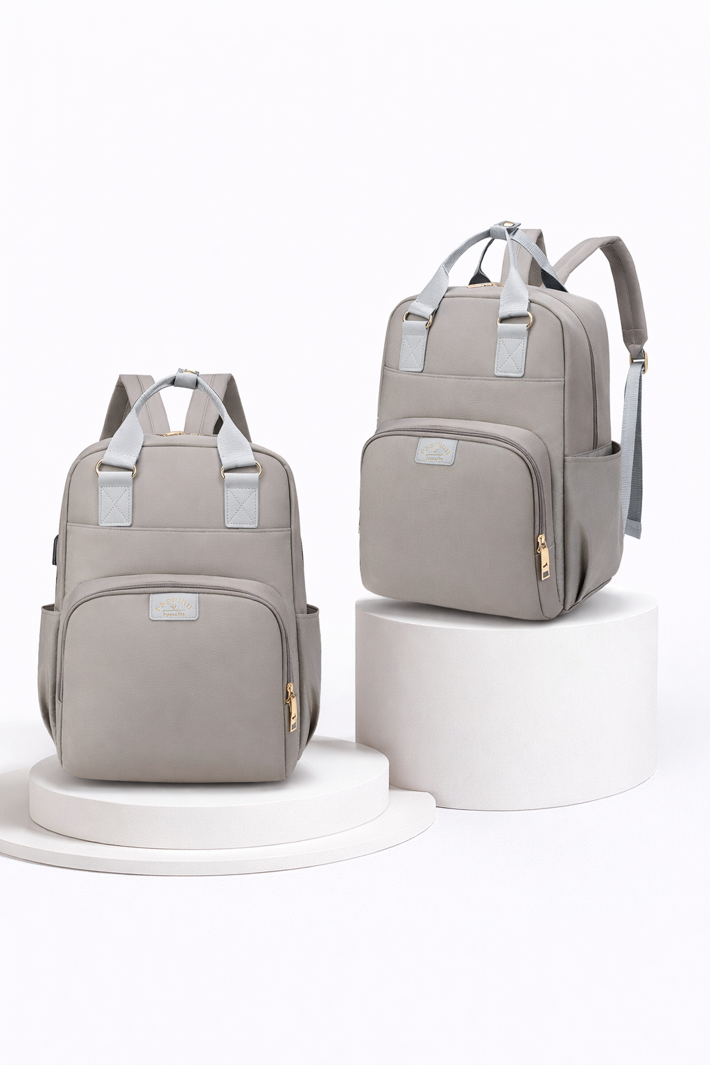 luxury diaper backpack__gray