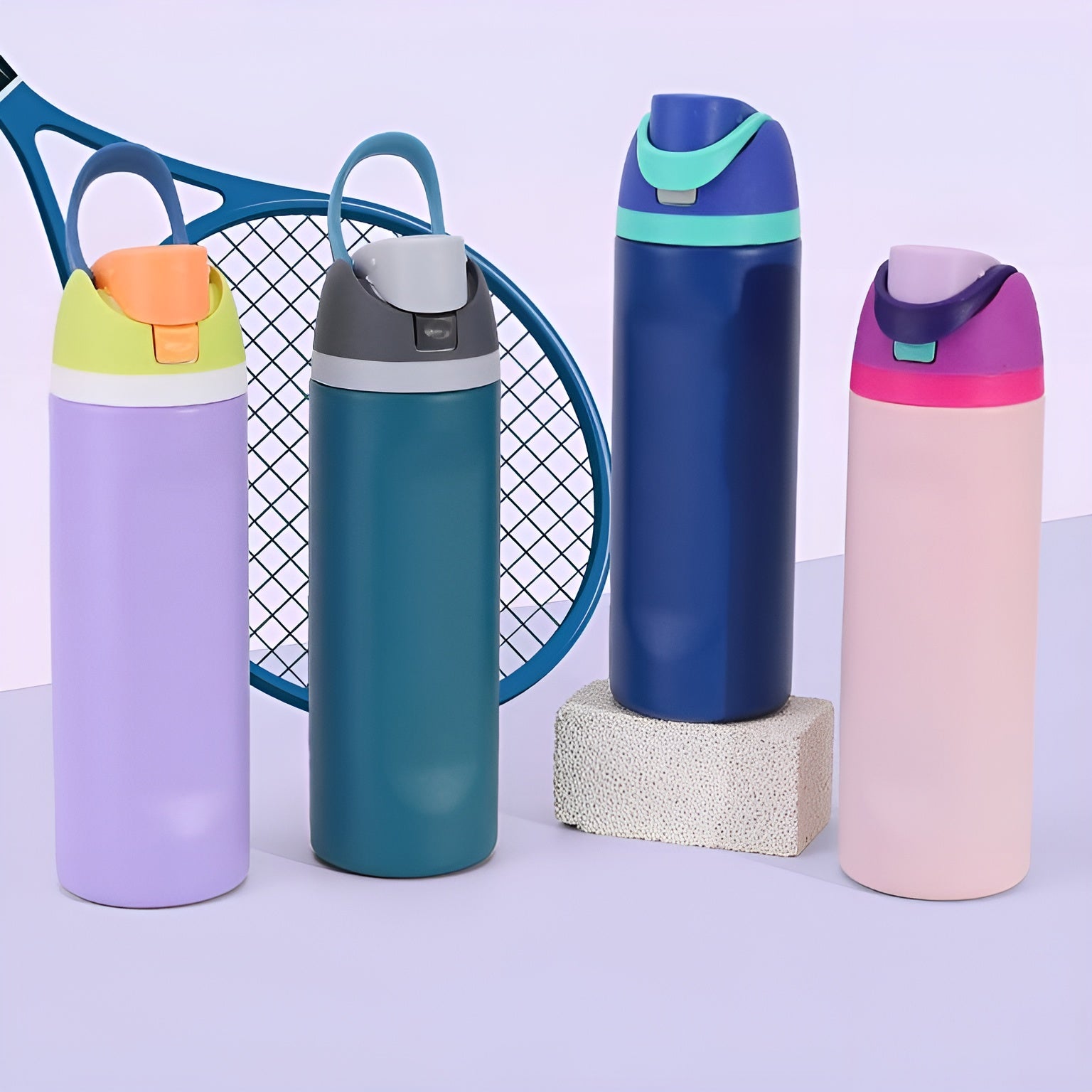 metal insulated bottle__Blue