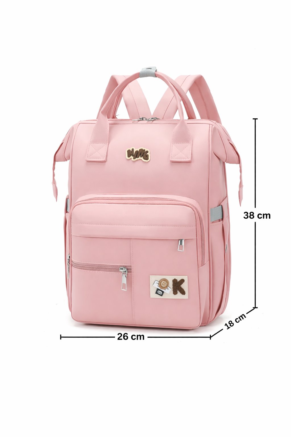 modern baby organizer backpack__baby-pink