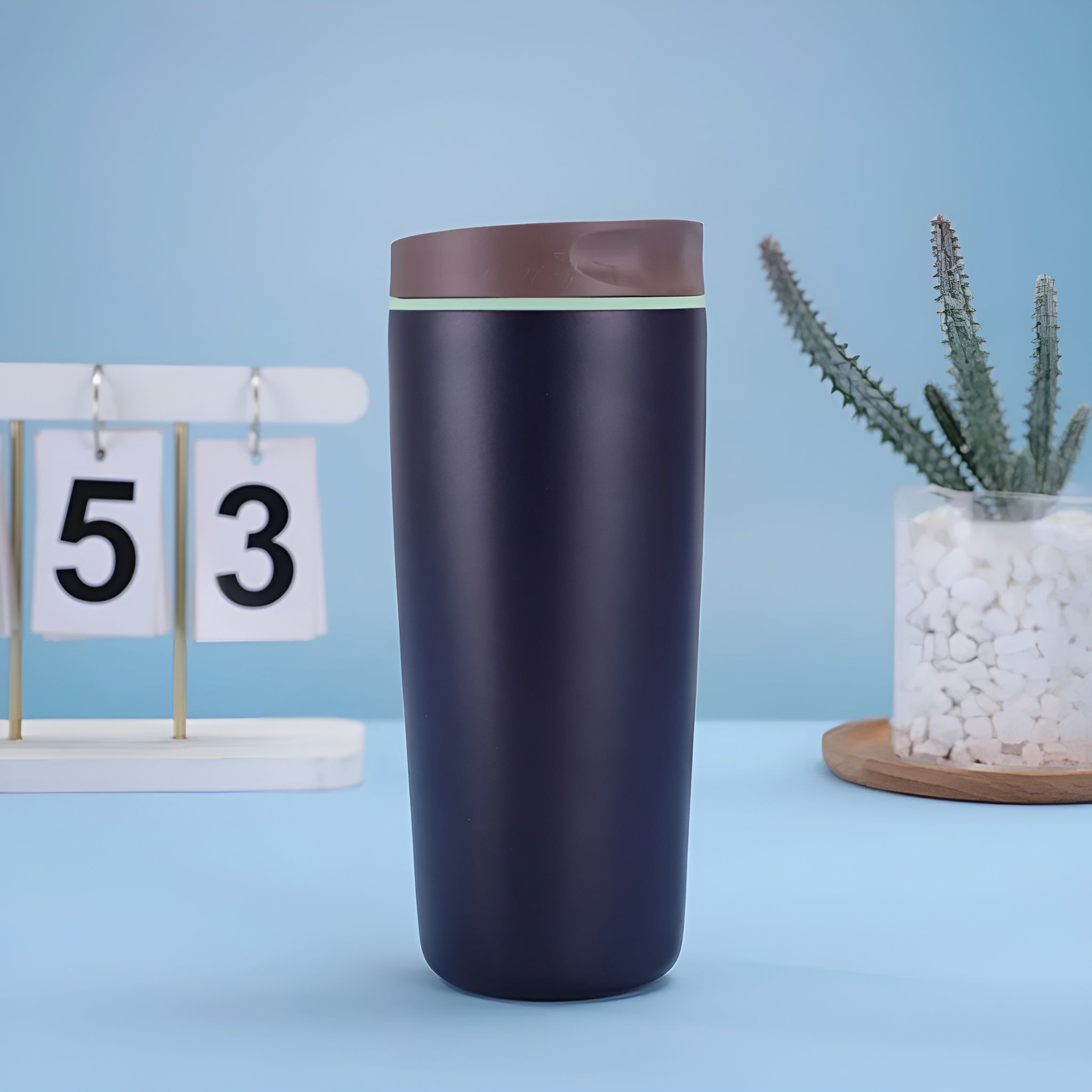 navy blue coffee mug