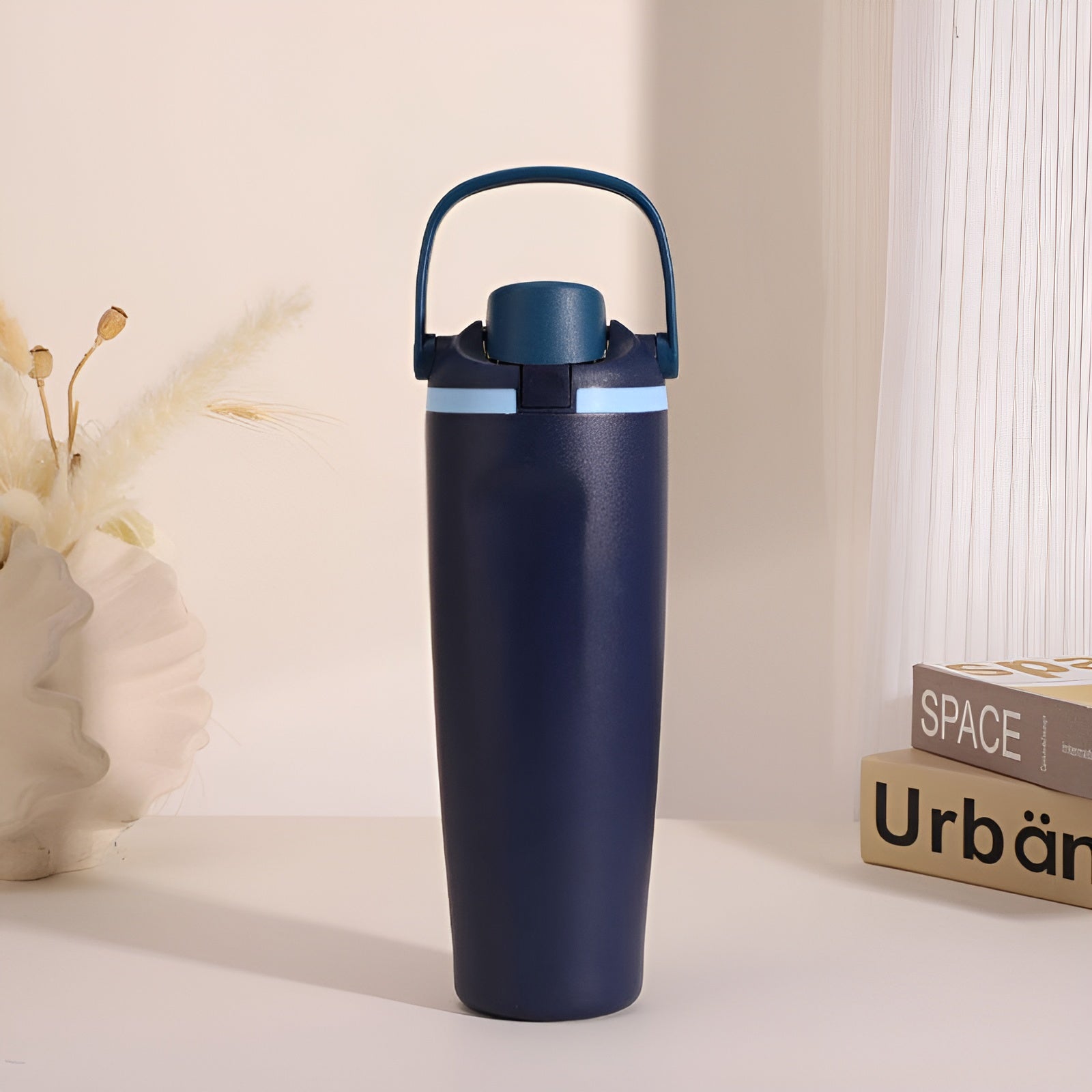 plastic water bottle bpa free__Nevy-blue