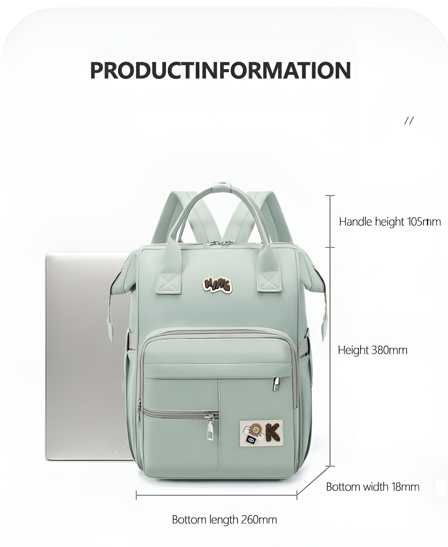 premium_quality_baby_diaper_backpack_for_mothers__green