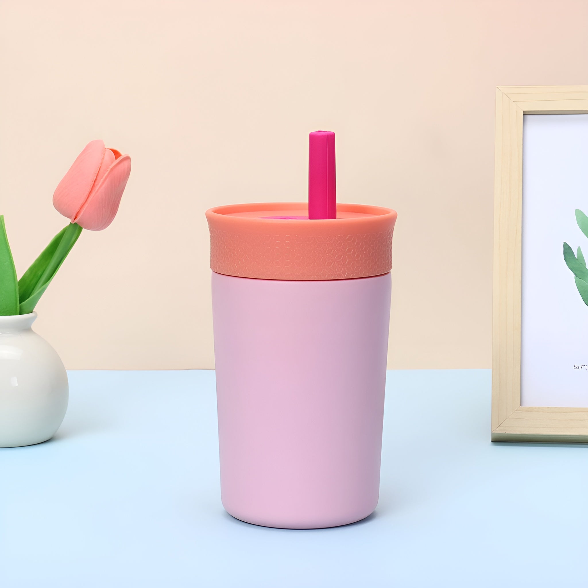 school tumbler bottle__Pink