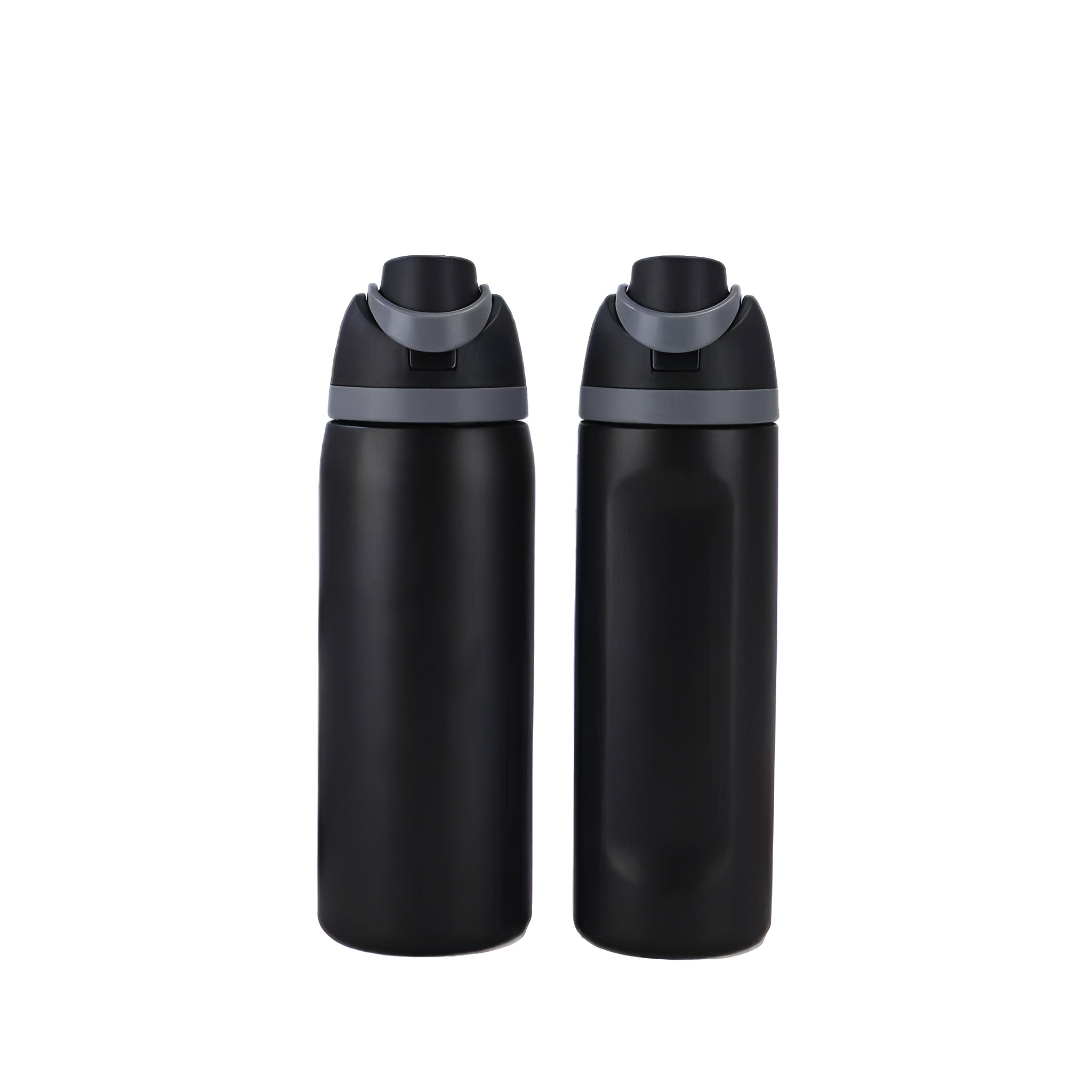 slim insulated water bottle__Black