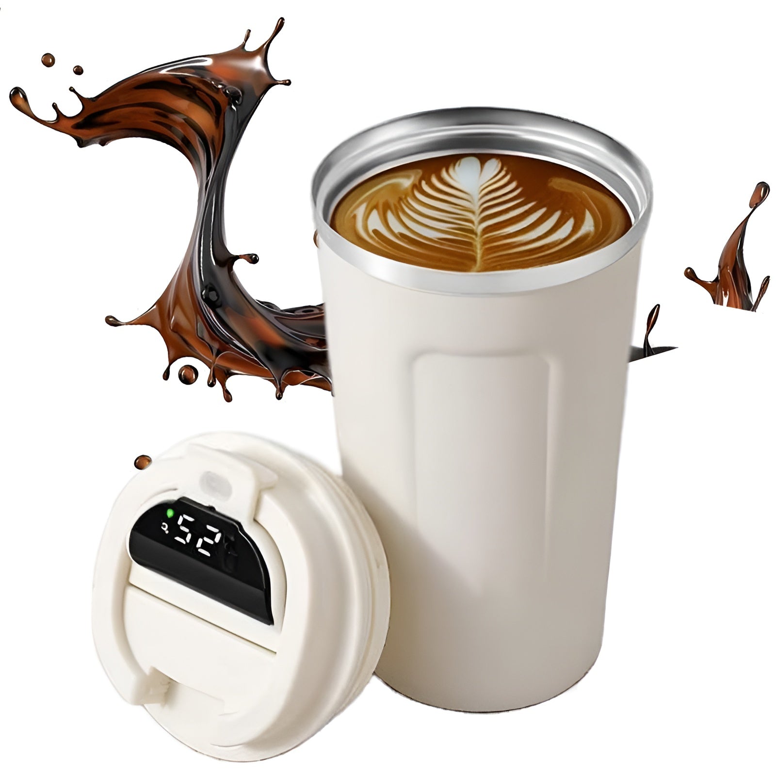 smart temperature display mug