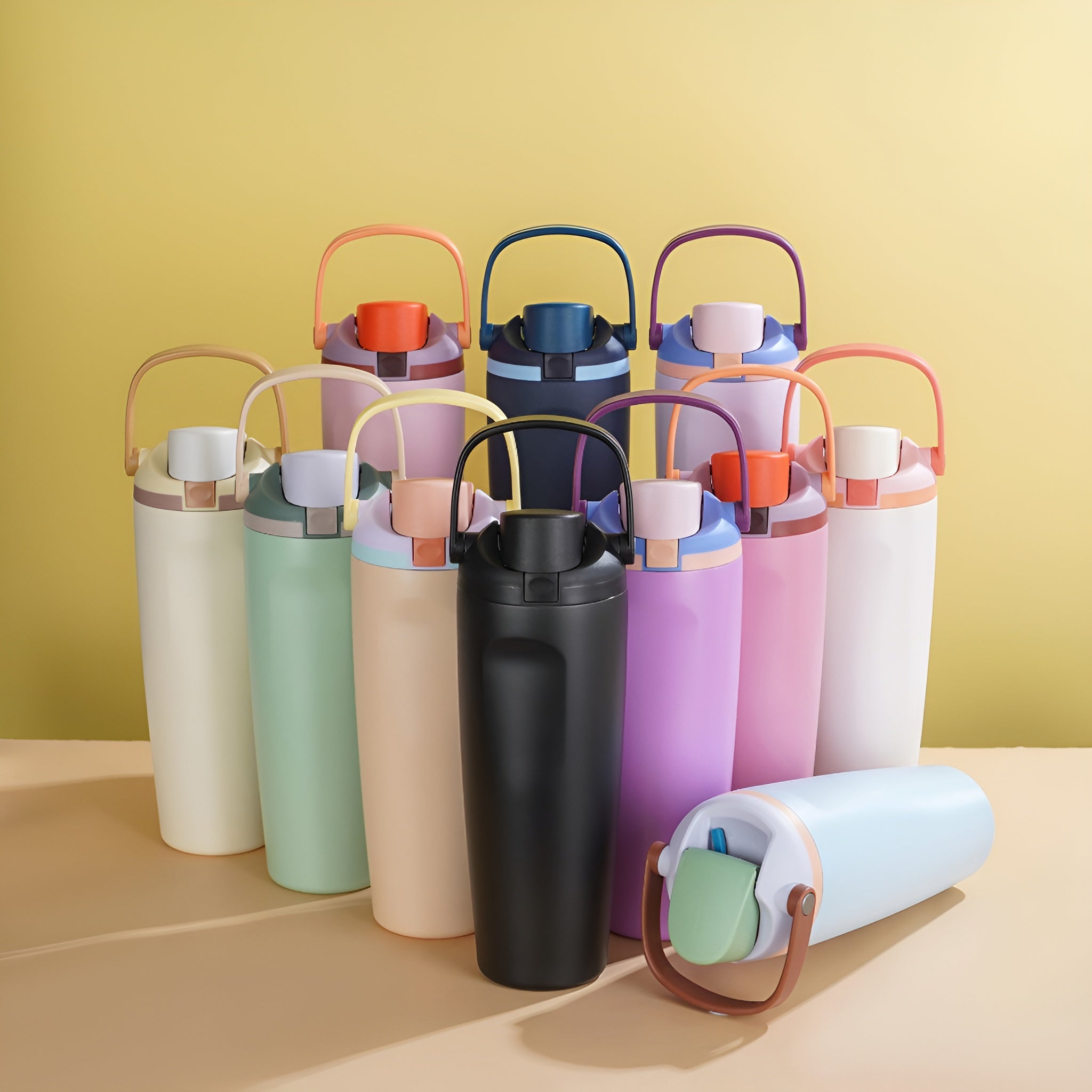 sports bottle 1 litre leak proof__Yellow