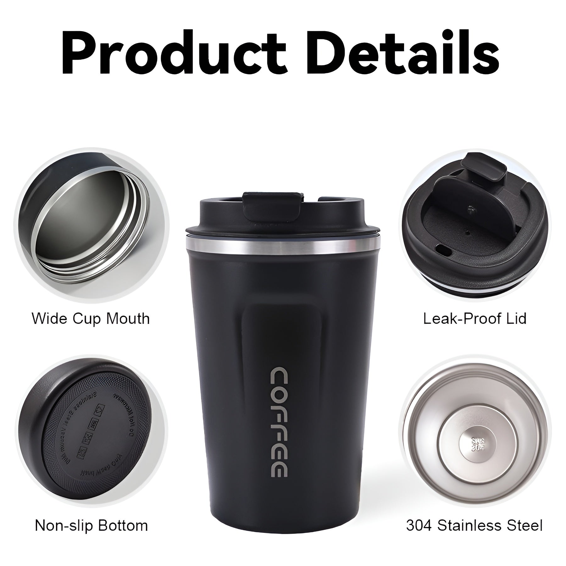 stainless steel mug for hot drinks__Green